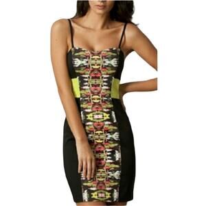 French Connection Black Mini Sheath Dress 10 Cocktail Party Wedding Guest NEW